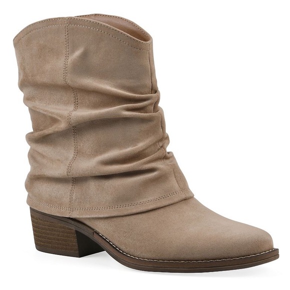 🔥 NIB White Mountain Alden Women's Mid Calf Western Bootie in Beachwood Fabric - Picture 2 of 11